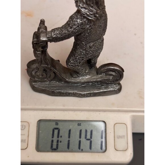 Michael Ricker 2004 Pewter Figurine Of Child On Scooter - Picture 6 of 6